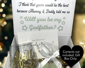 Godparent / Godparents Proposal Gift Box / Godmother/ God father / christening / will you be my