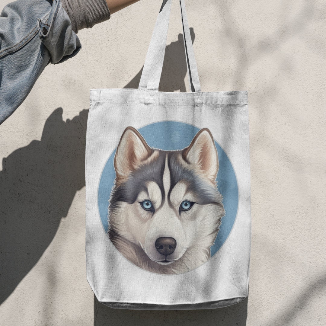 Husky Mom Tote, Bag - Siberan Huskies - Super Fun & Cute – Rockin