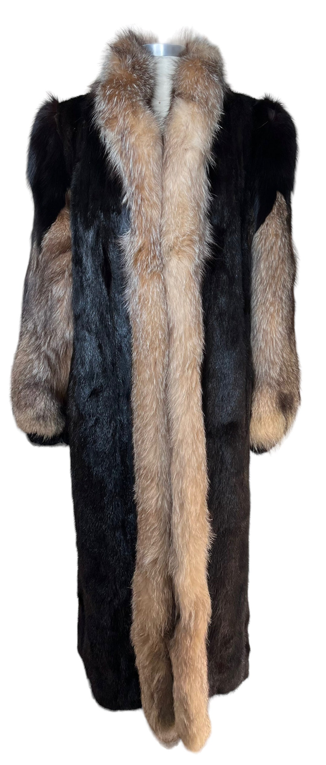 Full Length Fox Fur Coat Etsy