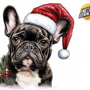 Unleash the Holiday Spirit | French Bulldogs Christmas Dogs PNG Bundle. | Instant Digital Download | HD Clip Art Bundle Tshirt Graphics