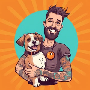 100 Dog Lovers & Owners Clip Art | Original Cute Colorful Dogs | HD PNG Image Sublimation Designs | Design Set Bundle