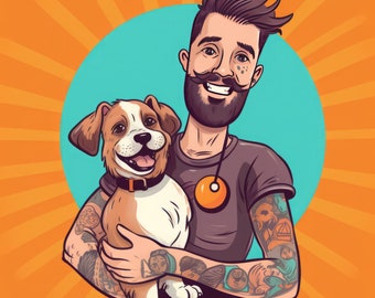 100 Dog Lovers & Owners Clip Art | Original Cute Colorful Dogs | HD PNG Image Sublimation Designs | Design Set Bundle