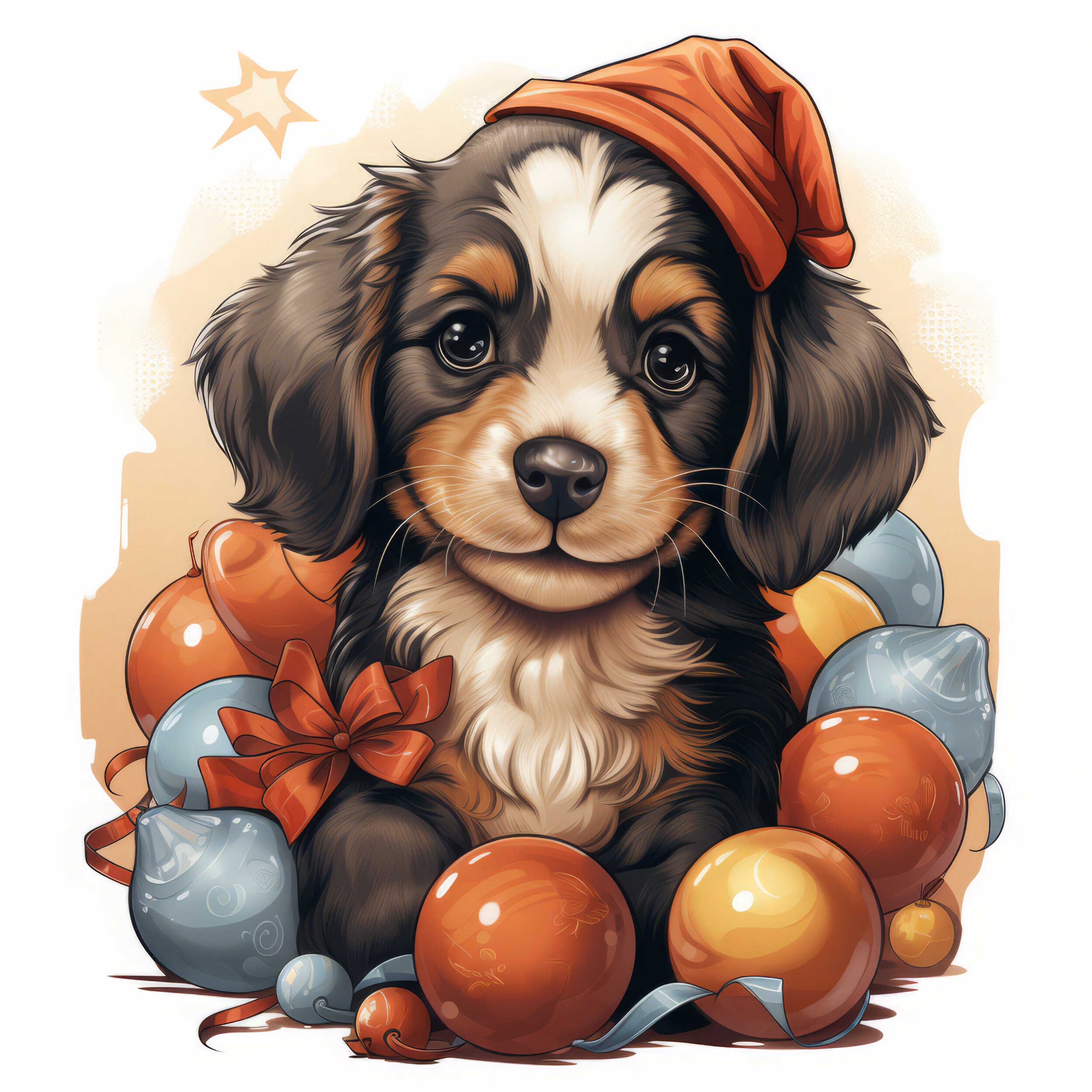 125 Christmas Dogs PNG Bundle. | Instant Digital Download | HD Clip Art ...