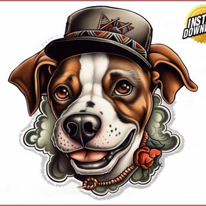 150 Original Niedliche Bunte Hunde Clip Art Designs HD PNG Sublimation Bilder Bundle - Perfekt Für T-Shirts | Druckbare Hunde Clipart Design Set