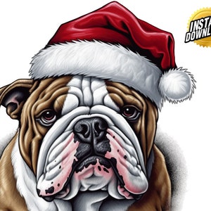 Unleash the Holiday Spirit | Bulldogs Christmas Dogs PNG Bundle. | Instant Digital Download | HD Clip Art Tshirt Graphics Commercial License