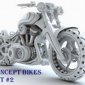 Original Exotic Concept Motorcycles Clip Art Designs HD PNG Image Bundle - T-Shirts, Branding, Tattoos, Posters Sublimation POD Motorbikes