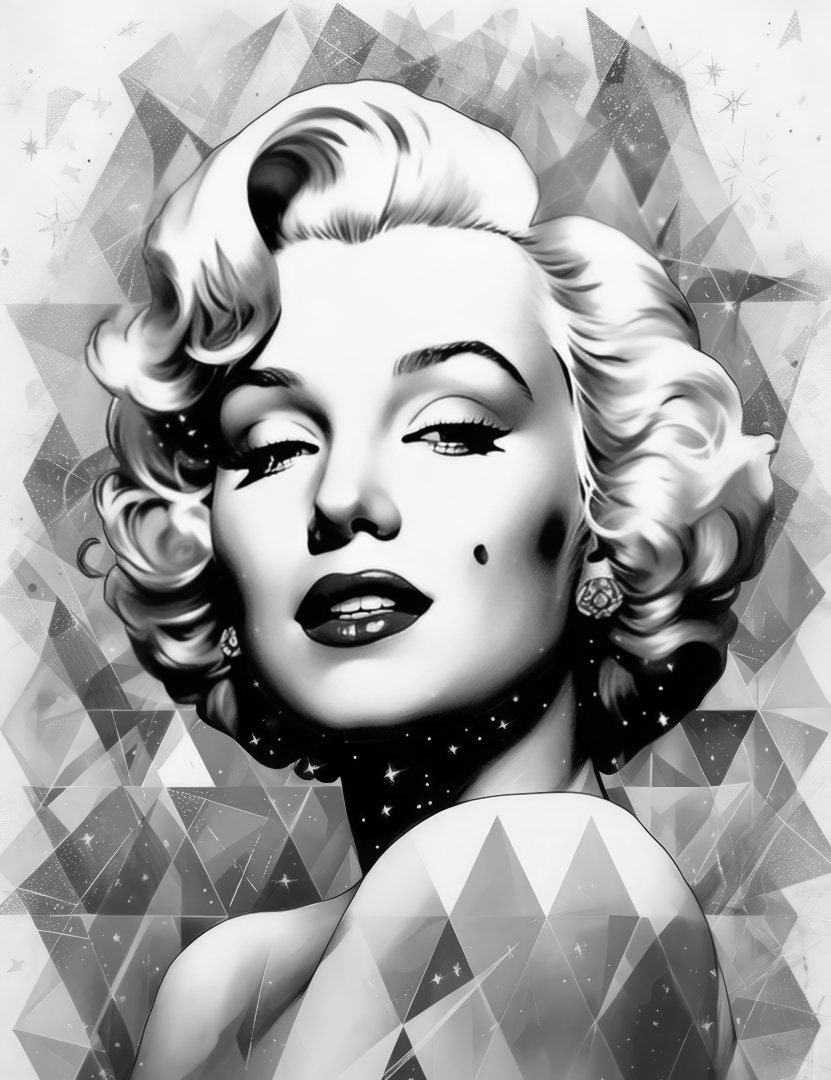 Marilyn Monroe | Premium Coloring Pages | Printable Hollywood Icon ...