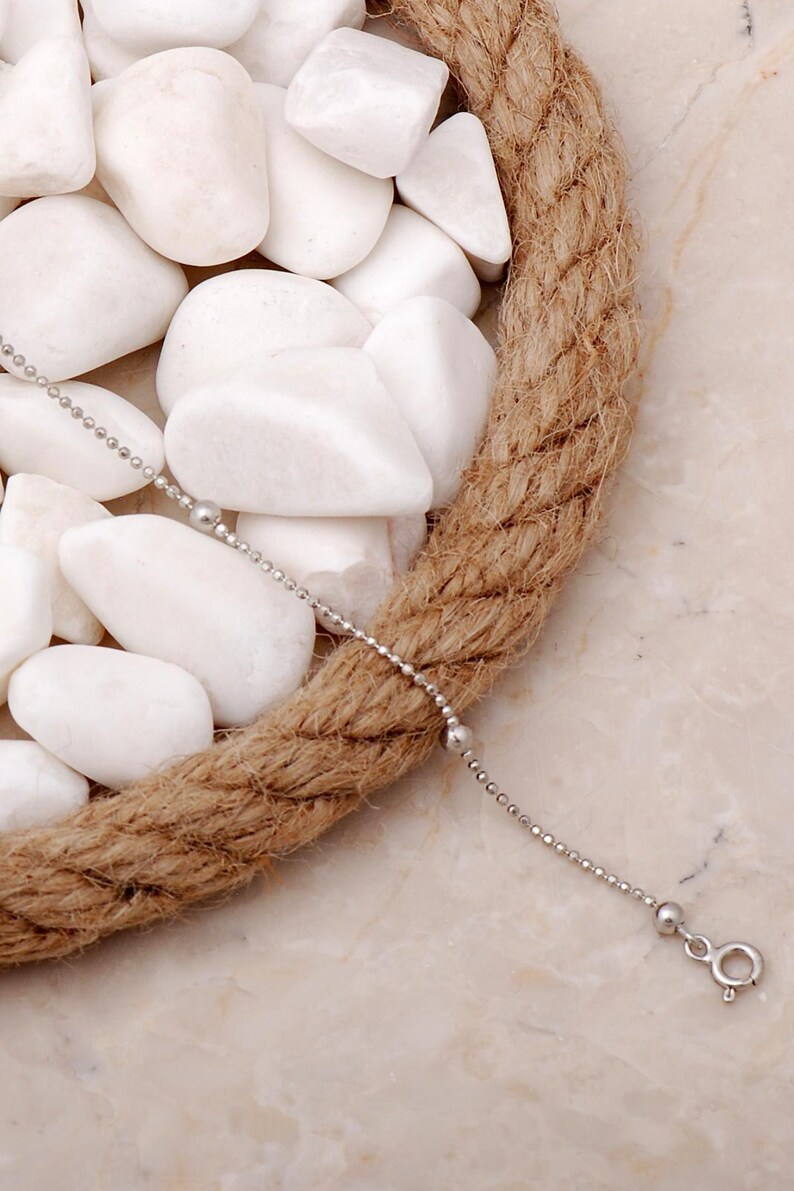 Goma para el cabello hecha a mano, chapada en oro y rodio: plata de ley 925 con extensión ajustable, 21,5 cm imagen 4