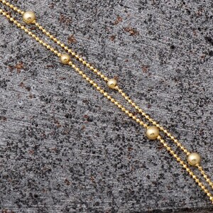 Gold‑Plated Double‑Row Silver Hair Chain, 23 cm + 3 cm Extension image 4