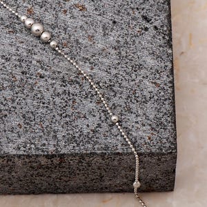 Goma para el cabello hecha a mano, chapada en oro y rodio: plata de ley 925 con extensión ajustable, 21,5 cm imagen 6