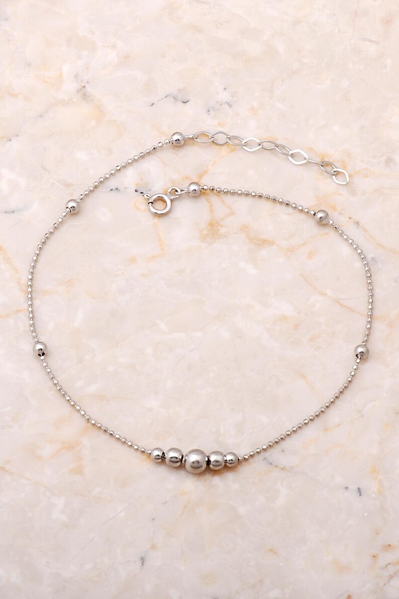 Goma para el cabello hecha a mano, chapada en oro y rodio: plata de ley 925 con extensión ajustable, 21,5 cm imagen 2