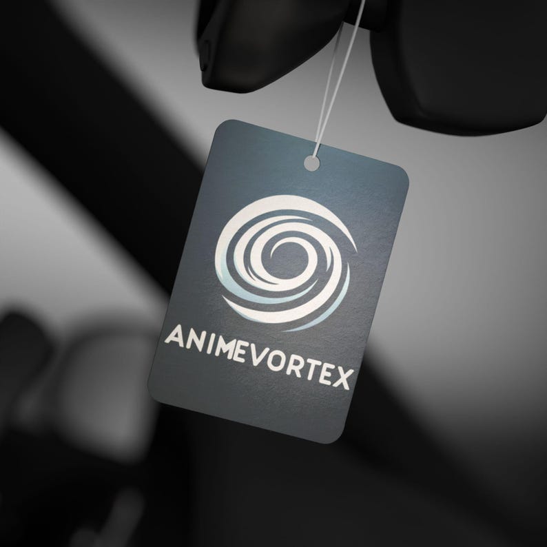 Odświeżacz powietrza do samochodu Anime Vortex Swirl | Minimalistyczny emblemat zapachowy (nowy samochód, sosna, czarny lód) zdjęcie 6