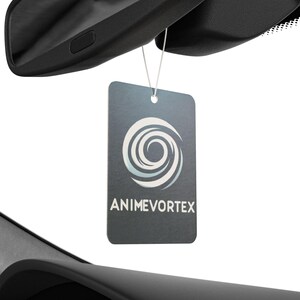 Odświeżacz powietrza do samochodu Anime Vortex Swirl | Minimalistyczny emblemat zapachowy (nowy samochód, sosna, czarny lód) zdjęcie 4