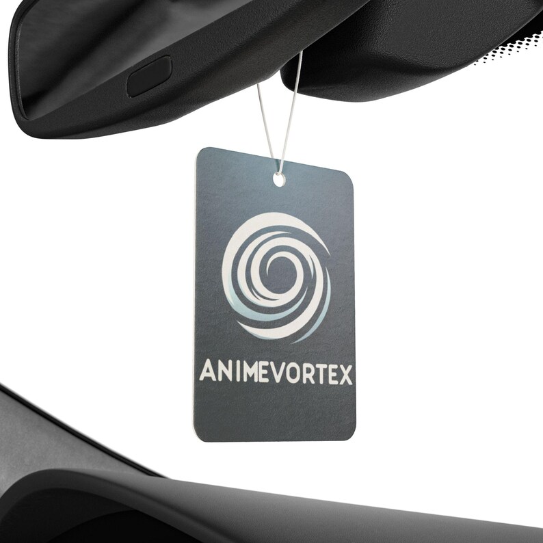 Odświeżacz powietrza do samochodu Anime Vortex Swirl | Minimalistyczny emblemat zapachowy (nowy samochód, sosna, czarny lód) zdjęcie 4