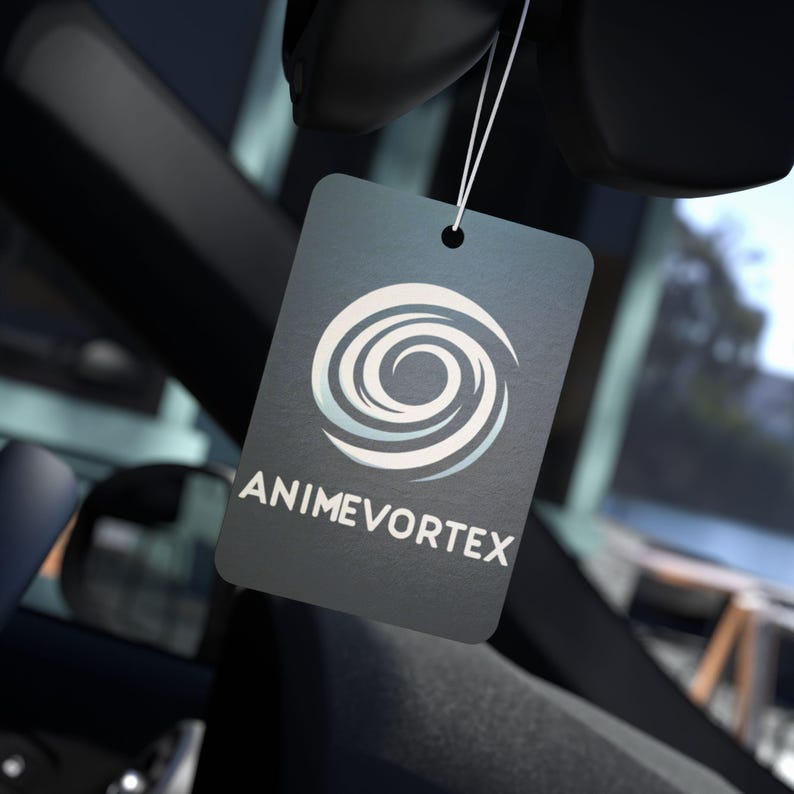 Odświeżacz powietrza do samochodu Anime Vortex Swirl | Minimalistyczny emblemat zapachowy (nowy samochód, sosna, czarny lód) zdjęcie 1