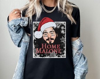 Home Malone Shirt, Ugly Christmas Shirt, Funny Christmas Shirt, Christmas Tshirt, Home Alone Shirt, Christmas Gift Idea, Ghost Malone Shirt
