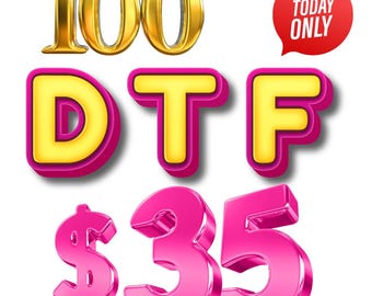 DTF Gang Sheet Personalized Color Bulk Wholesale DTF Press Ready Custom Transfer Ready Custom Design Direct To Film Transfer DTF Sublimation