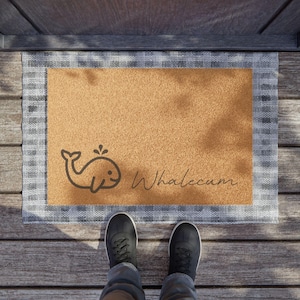 Whalecum um Welcome Doormat/Rug/Mat