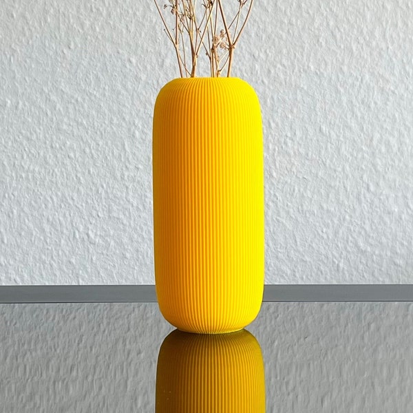 VASE ELEGANZA - Vase en impression 3D pour une décoration de salon élégante et écologique et idée cadeau parfaite pour les femmes pour la fête des mères