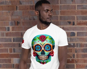 Dia de los Muertos Unisex T-Shirt - Embrace Mexican Folklore with Mystic Calavera Art Style Tee