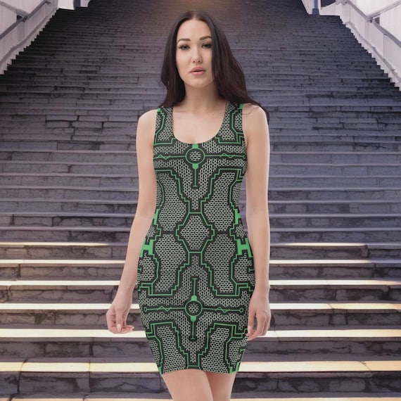 tribal bodycon dress Shipibo Women Art Are you looking for