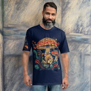 Magic Mushroom Shirt All Over Print for Men - Psychedelic Tee