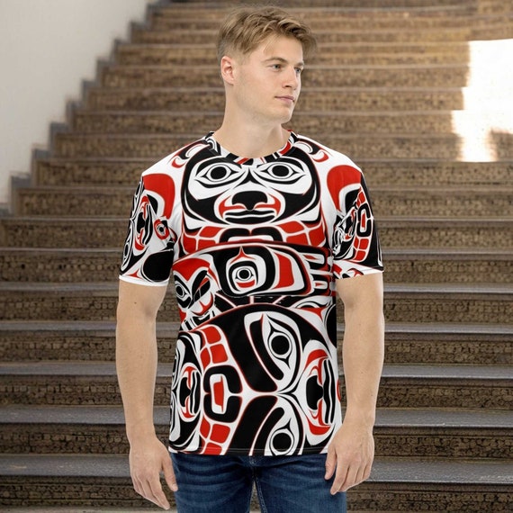Motley Tribal Pattern In Aboriginal Style Short-Sleeve Crew - Foto 11