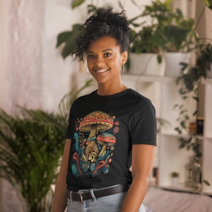 Psychedelic Mushroom Unisex Shirt - Trippy Mycologist Tee