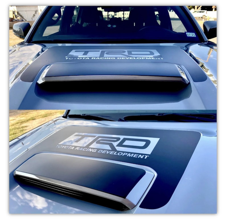 Toyota 3rd Gen Anti Glare 3M Hood Scoop TRD Decal Graphic Etsy