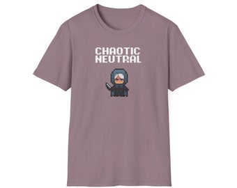 Camiseta neutral caótica de 8 bits de DnD (grupo de colores 2)