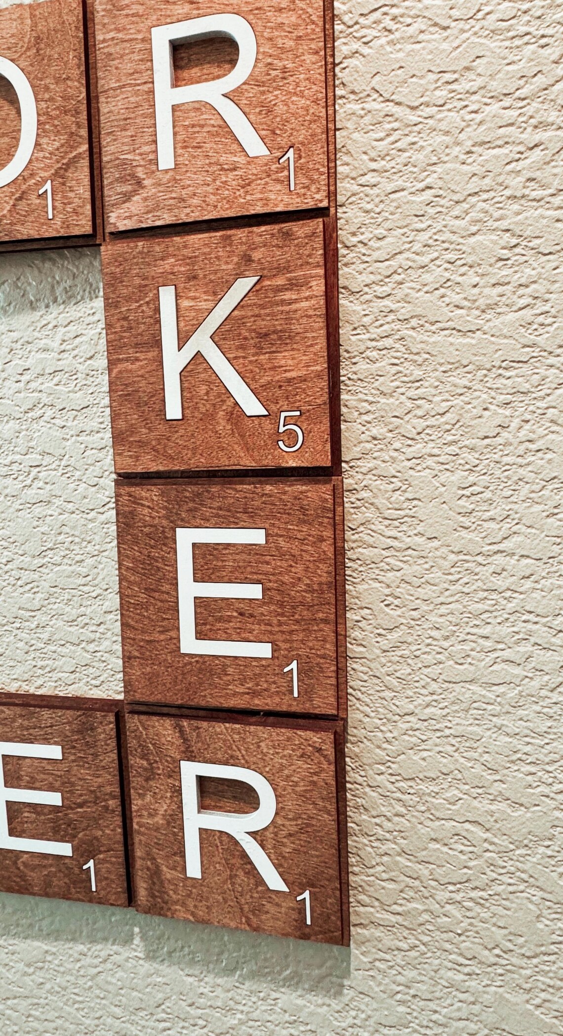 Personalized Scrabble Name Tiles for Wall, Family Decor for Living Room ...
