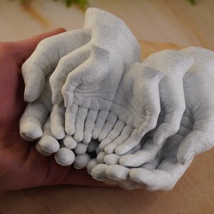 Pacific Giftware Wild Magic Palmistry Hands Trinket Dish Tray - 9" Long, Resin, Boho Home Decor