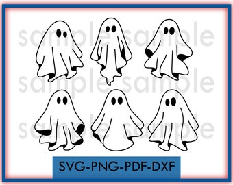 Halloween ghost instant download, ghost vector, SVG, DXF, PNG, Halloween decor