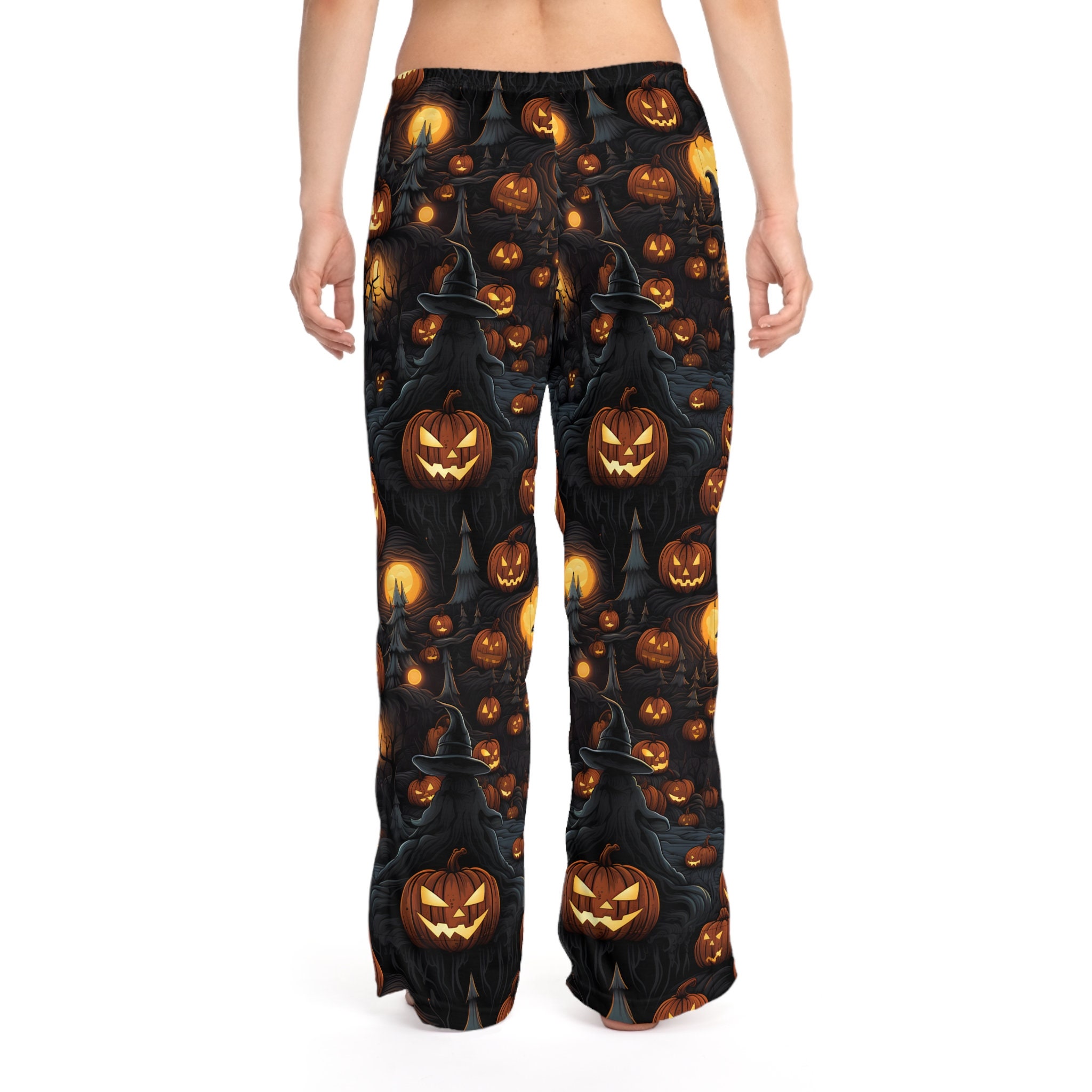 Women's Halloween Pajama Pants Spooky Halloween Pants Pumpkin Pajamas