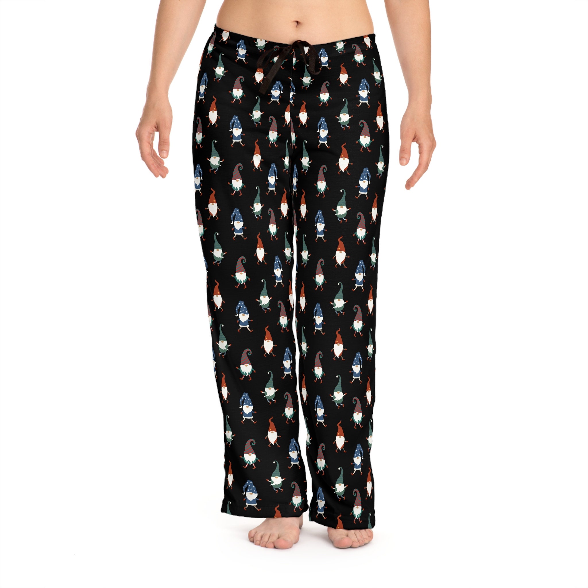 Christmas Gnome Pajama Pants for Women, Christmas Pajama Pants, Holiday ...