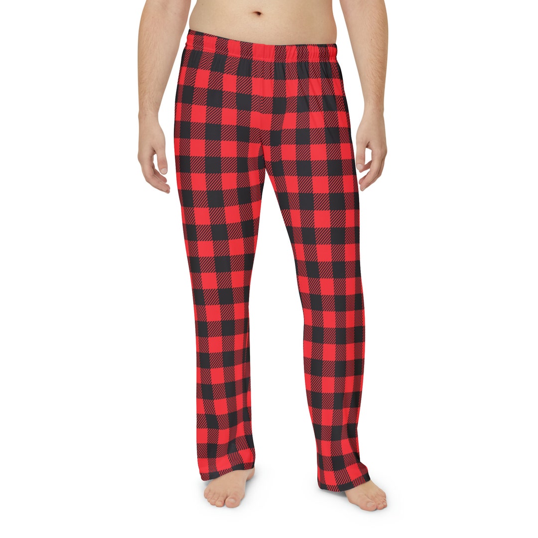 Pajama Pants Black And White Mens Buffalo Plaid Pajamas North 15