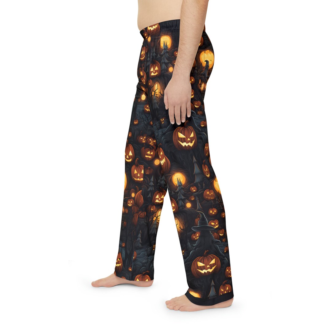 Men's Halloween Pajama Pants Spooky Halloween Pants Etsy