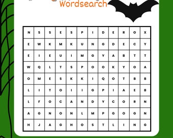 Kid’s Halloween Word Search