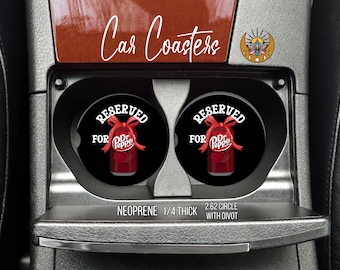 Dessous de verre Dr. Pepper : néoprène absorbant, lot de 2