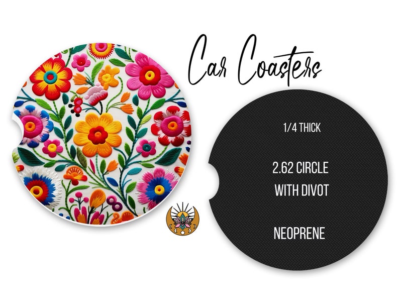 Sous-verre de voiture brodé-cadeau latina drôle-accessoires de voiture espagnols-cadeaux image 2