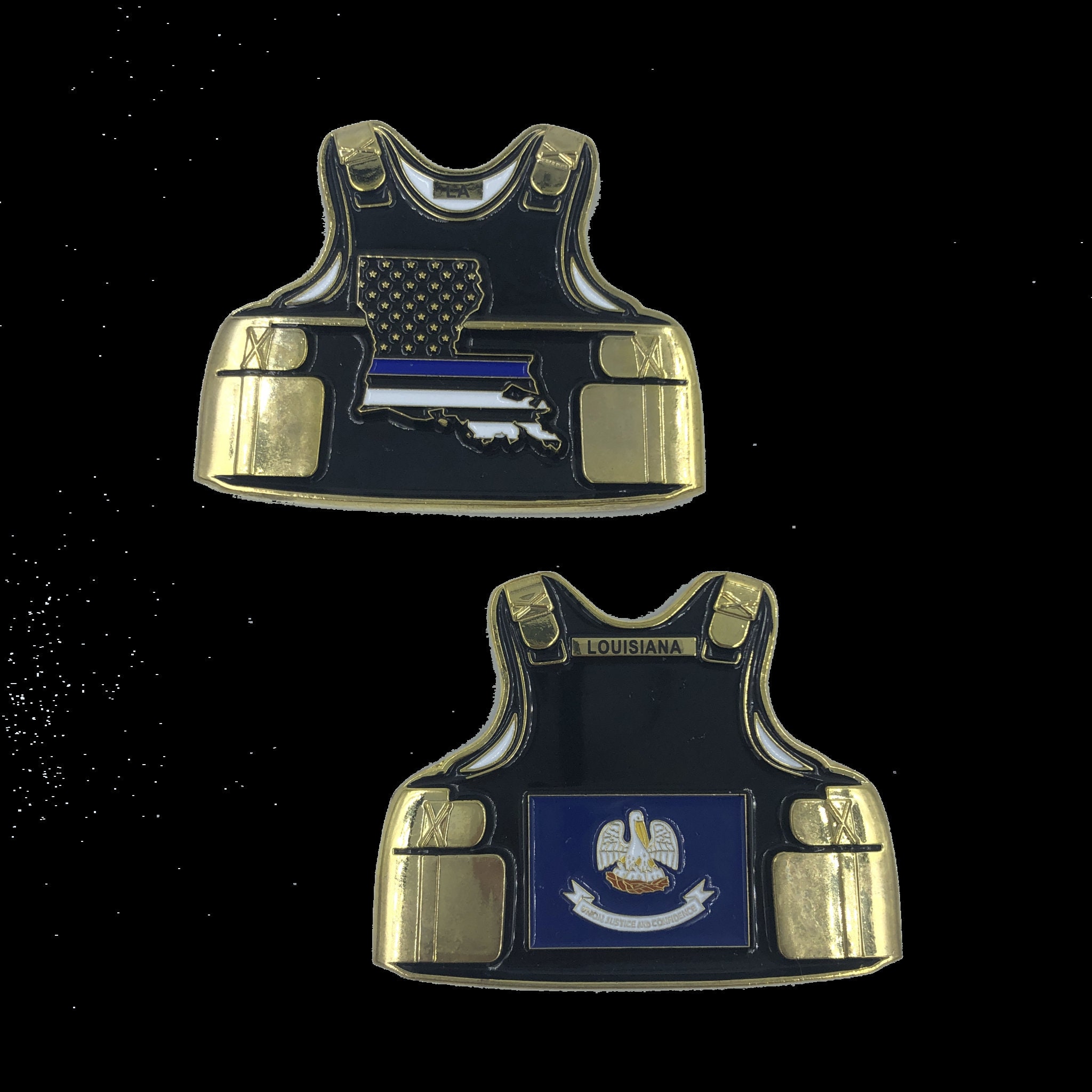 Louisiana LEO Thin Blue Line Police Body Armor State Flag Etsy