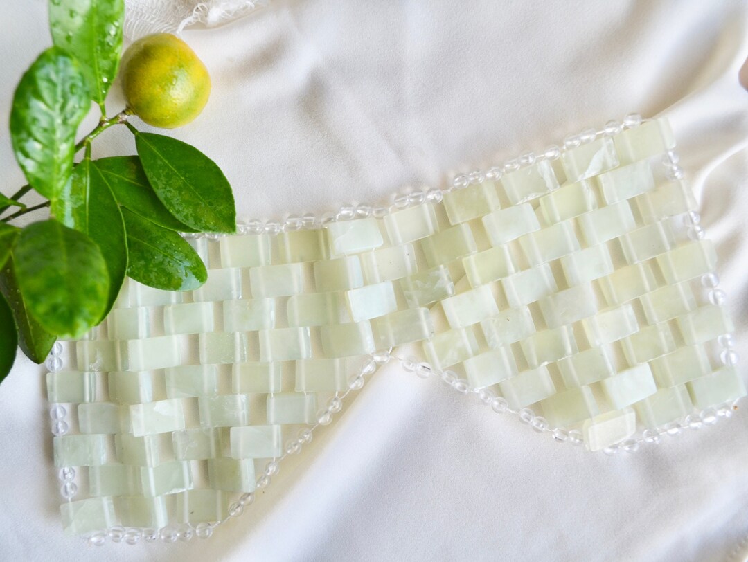 Jade Eye Mask Natural Facial Mask Crystal Mask Gemstone Etsy