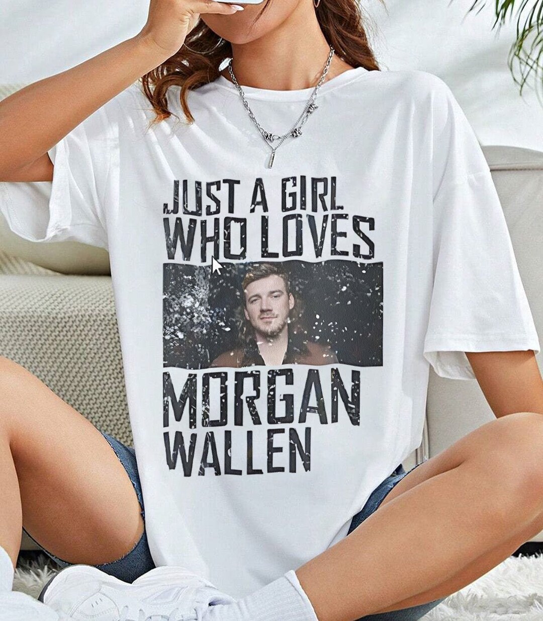 Morgan Wallen Tee Shirt Just A Girl Who Loves Morgan Wallen - Etsy
