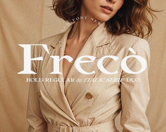 Freco: fuentes modernas con serifa en negrita, cursiva y serifa regular