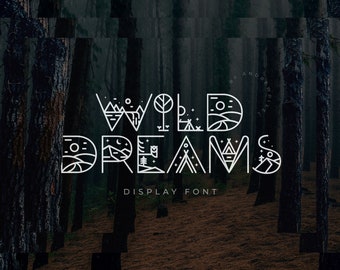 Wild Dreams Adventure Display Font | Monoline Nature Font