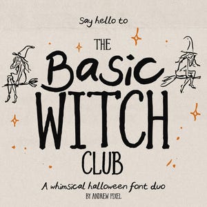 Basic Witch Club - Halloween-typsnitt | Halloween-typsnitt Duo