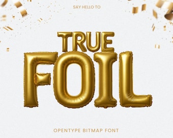 True Foil - Fuente de globo de aluminio dorado - Fuente brillante para fiestas y celebraciones