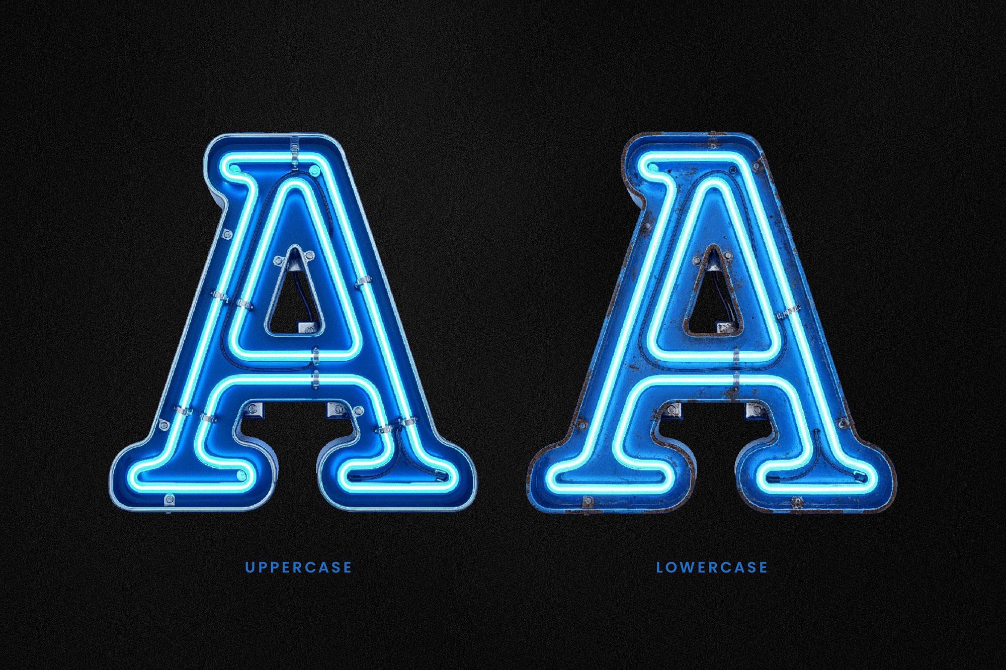 Neon Bitmap True Neon - Blue Futuristic Bitmap Font - Etsy