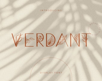 Verdant - Botanical Display Font