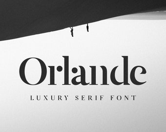 Orlande - Luxury Serif Font | Luxury Stencil Font | Elegant Branding Font
